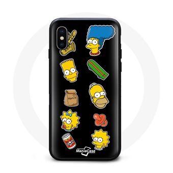 Capa Maniacase para Iphone XS Max  Barte Simpson Rosto Amarelo - 1