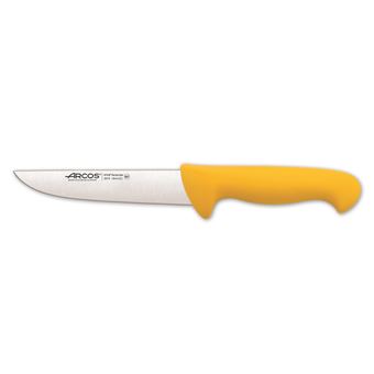 Faca de Desossar Arcos Cor - Prof 294500 Nitrum Inox com Ergonômico Punho Amarelo e 16 cm - 1