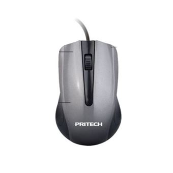 Rato para Computador com Fio PRITECH PBP-194 - Cinzento - 1