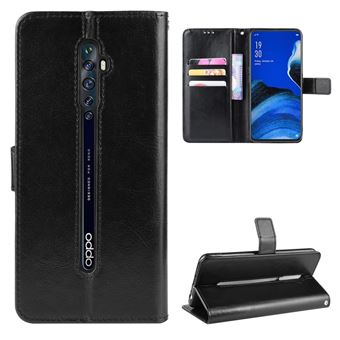 Capa PU Magunivers Cavalo Maluco com Apoio Preto para Oppo Reno2 Z/F - 1