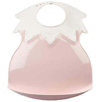 Babete Silicone com Gola Thermobaby | Powder Pink - 1