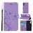 Capa PU Magunivers flor e borboleta roxo claro para Samsung Galaxy A50_0