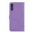 Capa PU Magunivers flor e borboleta roxo claro para Samsung Galaxy A50_1