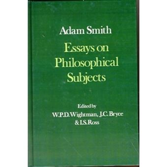 The Glasgow Edition of the Works and Correspondence of Adam Smith: III: Essays on Philosophical Subjects - Hardback - 1980 - 1