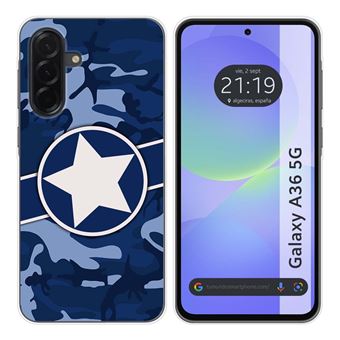 Capa TUMUNDOSMARTPHONE de Silicone para Samsung Galaxy A36 5G Camuflagem Design 03 Desenhos - 1