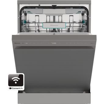 Máquina de Lavar Loiça Hisense HS673A90X | 16 talheres | 60 cm | A | Cinzento - 1