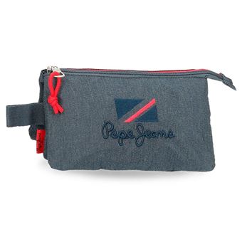 Estojo Escolar Triplo Pepe Jeans Kay 2023 Azul 66743 - 1