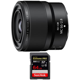 Objetiva Nikon Z MC 50mm f/2.8 Macro + 1 SanDisk 64GB UHS-II 300 MB/s + PDF 15 técnicas para melhorar as suas fotografias - 1