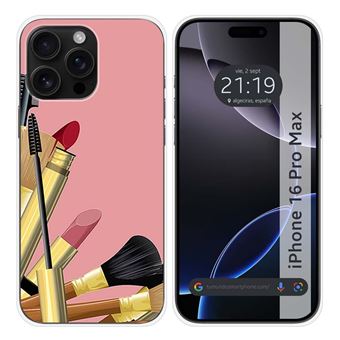 Capa de silicone TUMUNDOSMARTPHONE para Iphone 16 Pro Max (6.9) | Design de escovas - 1