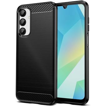Capa TUMUNDOSMARTPHONE de Gel TPU Tipo Carbono Preto para Samsung Galaxy A16 4G / 5G - 1
