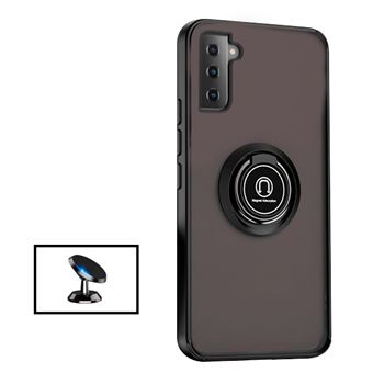 Kit G4M Capa Traseira Anti Choque Fumada Com Anel Magnético + Suporte Magnético para Samsung Galaxy S22+ 5G - 1