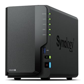 Nas Synology DiskStation DS225+ 2 Bay NAS | Preto - 1