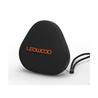 Coluna Portátil Ledwood com LED | Bluetooth | 15 W | À prova de água | Preto - 1