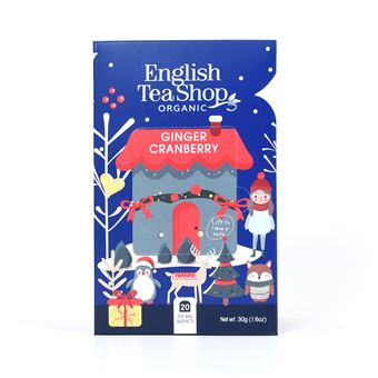 Chá Preto Orgânico English Tea Shop com Especiarias Ginger Cranberry | 20 Saquetas - 1