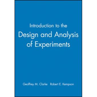Introduction to the Design and Analysis of Experiments - Paperback - 1996 - 1