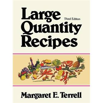 Large Quantity Recipes - Paperback - 1988 - 1