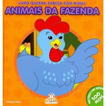 Livro Quebra-Cabeça Com Rimas. Animais Da Fazenda - 1