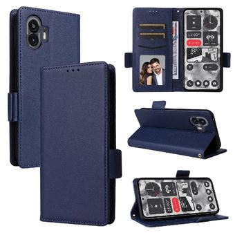 Capa ZURSANA para Nothing Phone 2 | Flip | Pele PU | Fecho Magnético | Porta-cartões | Azul - 1