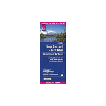 Mapa Nova Zelândia, Ilha Norte 1:550.000 Impermeável - 1