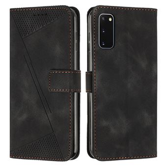 Capa FOXDOCK para Samsung Galaxy S20 | Pele | Flip | 3 Compartimentos para Cartões | Preto - 1