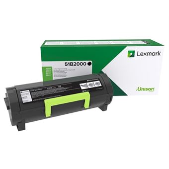 Toner Lexmark 51B2000 | Preto - 1