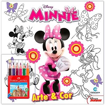 Arte E Cor Com Lápis De Cor Minnie - 1