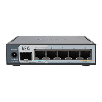 Router com Fio Mikrotik E60IUGS | Preto - 1