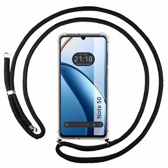 Capa de Silicone TUMUNDOSMARTPHONE para Realme Note 50 com cordão preto - 1