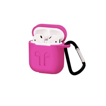 Capa de Silicone Skyhe Slim para earPods i9S-TWS com Gancho / Arnês - Roxo - 1