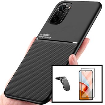 Kit Capa Magnetic Lux + 5D Full Cover + Suporte Magnético L Safe Driving Phonecare para Xiaomi Poco F3 - 1