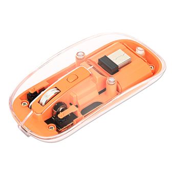Rato Wireless Manhattan 190282 | 1600 DPI | Laranja, Transparente - 1