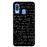 Capa Hapdey para Samsung Galaxy A40 2019 Design Quadro com Cálculos em Silicone Flexível e TPU Preto_0