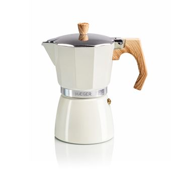 Cafeteira HAEGER MOKA Pot 6 | 6 Chávenas | Alumínio - Bege - 1