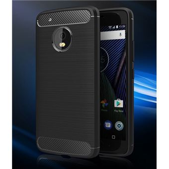 Capa Carbon Gel TPU Carbono Multi4you para Motorola Moto G5 Plus - Preto - 1