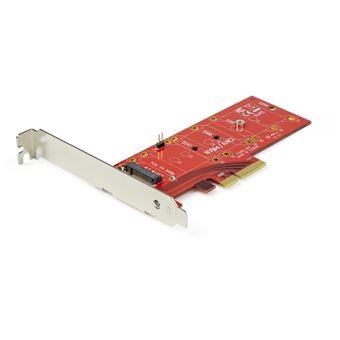 Placa/adaptador de Interface StarTech.com Adaptador SSD x4 PCI Express 3.0 para PCIe M.2 NVMe | Vermelho - 1