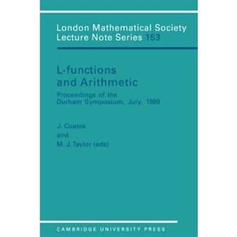 L-functions and Arithmetic - Symposium : Selected Papers - Paperback - 1991 - 1
