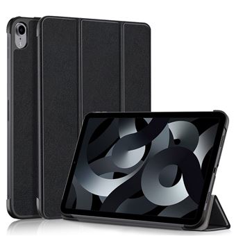 Capa PU à prova de choque, função de ativação/desativação automática com apoio Magunivers para iPad 10.9 (2022) - preto - 1