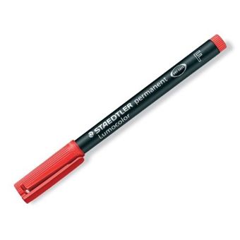 Marcador permanente Staedtler Lumocolor 318-2 | Vermelho - 1