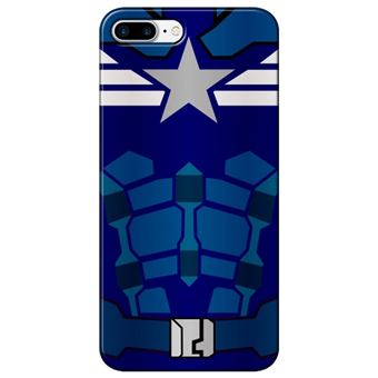 Capa Personalizada MakeUCase para iPhone 7 Plus Capitão América SH16 Transparente