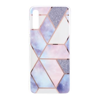 Capa Magunivers | TPU padrão geométrico em mármore IMD estilo F para Samsung Galaxy A50/A50s/A30s
