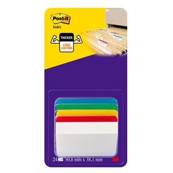 Separador Post-It 686A-1 EU | Azul, Verde, Vermelho, Branco, Amarelo - 1