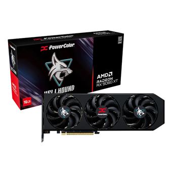 Placa de Vídeo PowerColor Hellhound AMD Radeon RX 9060 XT 16GB GDDR6 | Preto - 1