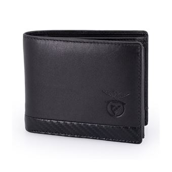 Carteira SL Benfica com Presilha Interior | Carbono | Preto - 1