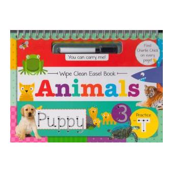 Wipe Clean Easel Book,animals.no - 1