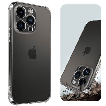 Capa Avizar para iPhone 14 Pro Moedas Reforçadas em Silicone - Transparente - 1
