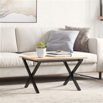 Pernas para mesa de centro vidaXL | Estrutura em X | Ferro fundido - 1