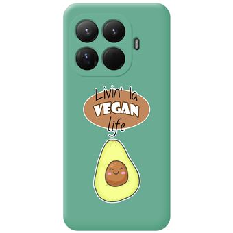 Capa Tumundosmartphone de silicone líquido verde para Xiaomi 15T Pro 5G | Vegan Life Design Desenhos - 1