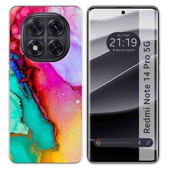 Capa TUMUNDOSMARTPHONE de silicone para Xiaomi Redmi Note 14 Pro 5G Design de mármore 15 desenhos - 1