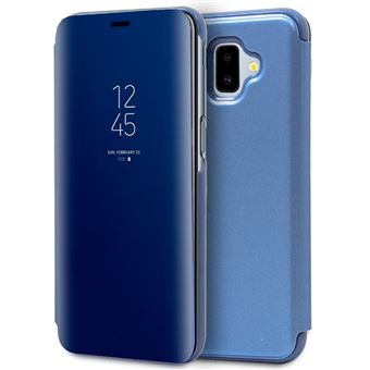 Capa Livro COOL para Samsung J610 Galaxy J6 Plus Clear View Azul - 1