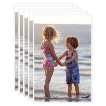 Molduras para Parede ou Mesa vidaXL | 5 Peças | 70x90 cm | MDF Branco - 1